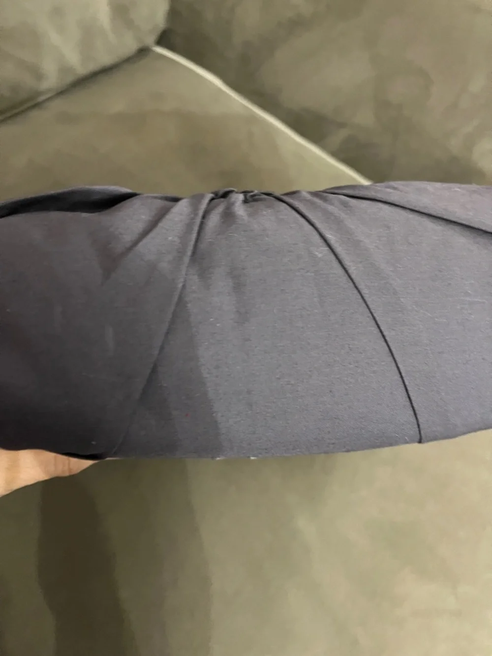 Pottery Barn Organic Ruched Rosette Duvet Cover - Charcoal